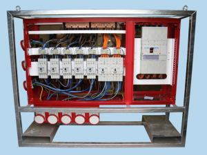 800 amp MDU with crash frame and forklift pockets